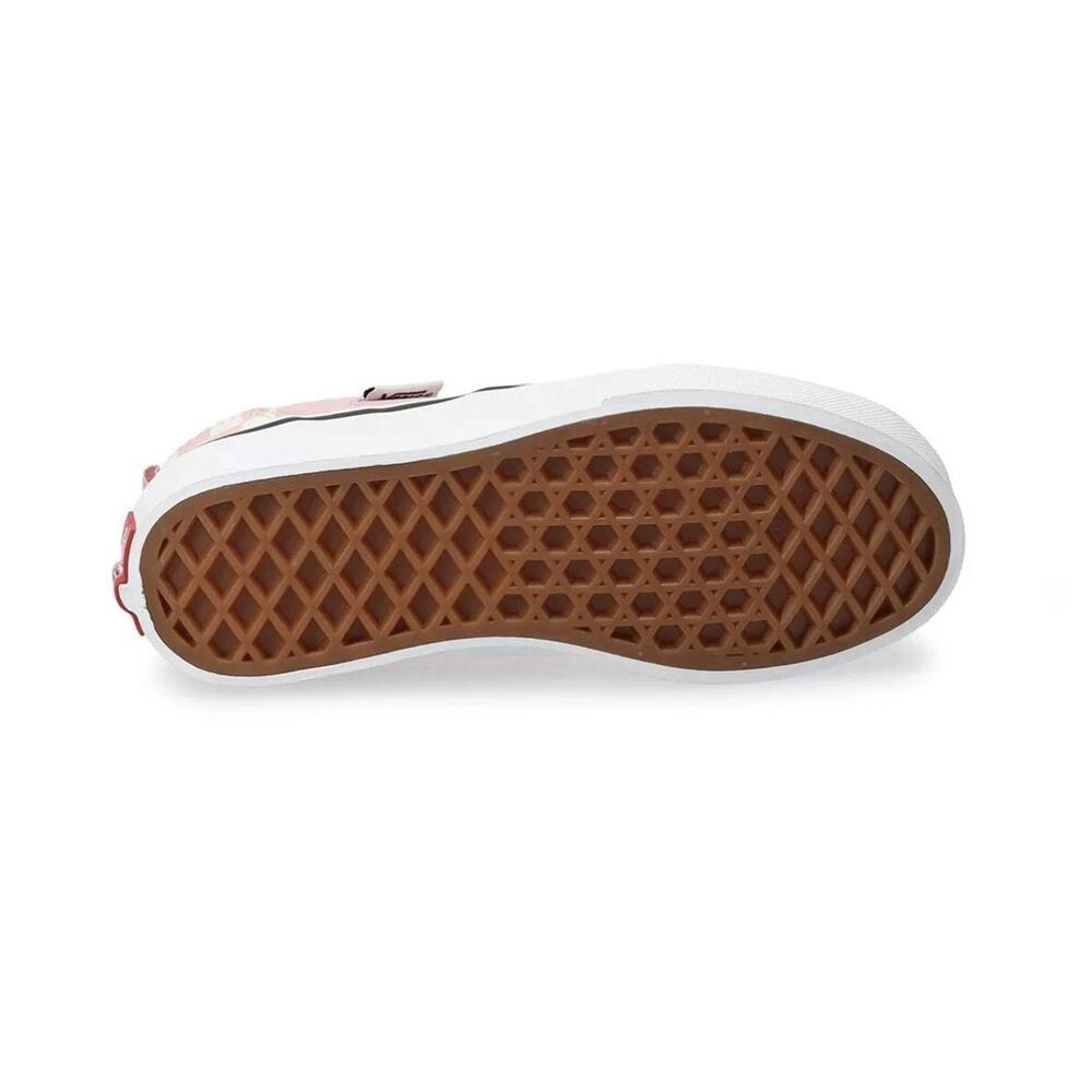 Vans Asher Pink White Checker Board Women's Casual Slip On Sneakers Shoes Size 6 - Picture 4 of 8